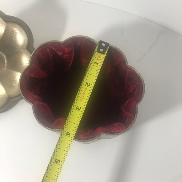 VTG Godinger Silver Co. Silver Plated Red Velvet Lined Jewelry Trinket Box, 1994 - Picture 11 of 16